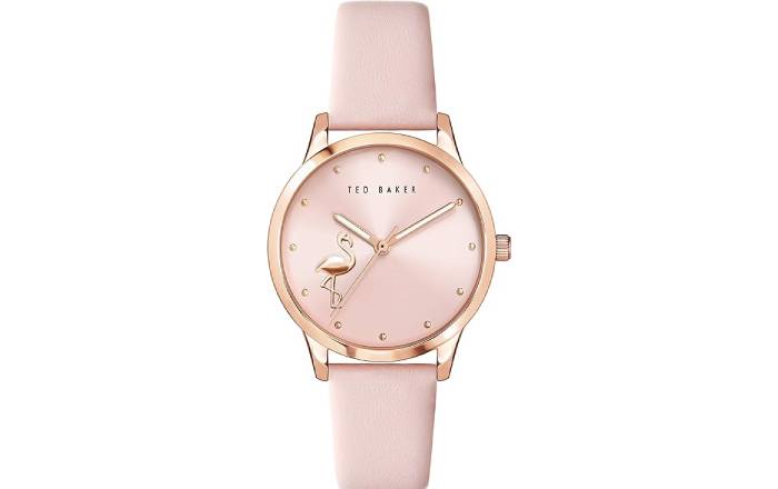Montre or rose Ted Baker Fitzrovia Flamingo