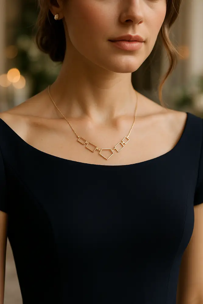 bijoux pour Robe d'invitée de mariage à col bateau ou carré