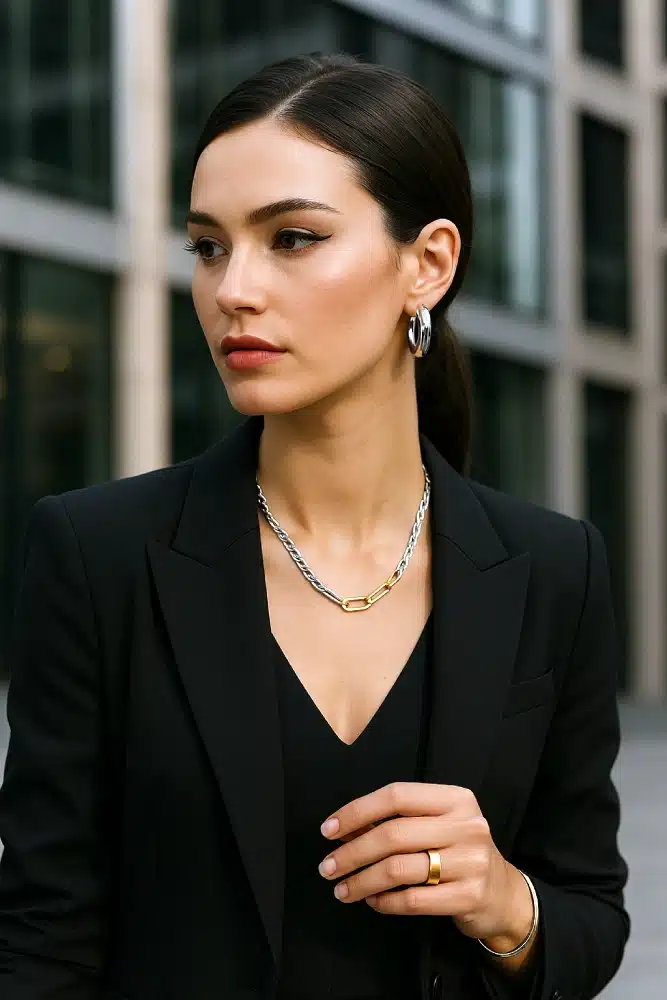 bijoux or et argent Look moderne et urbain