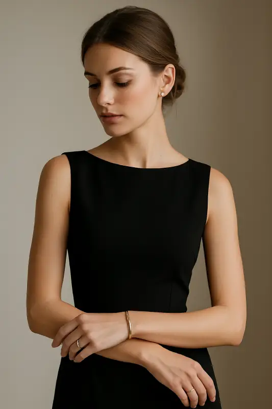 bijoux pour robe de soirée minimaliste chic