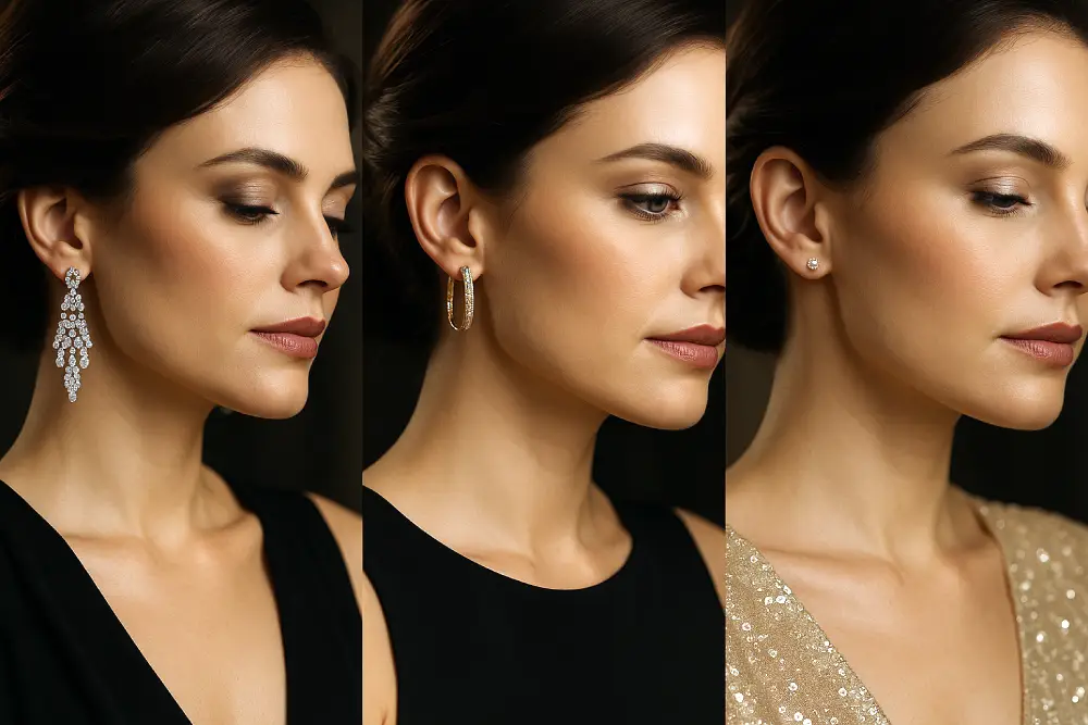 meilleures boucles d’oreilles à porter avec une robe de soirée