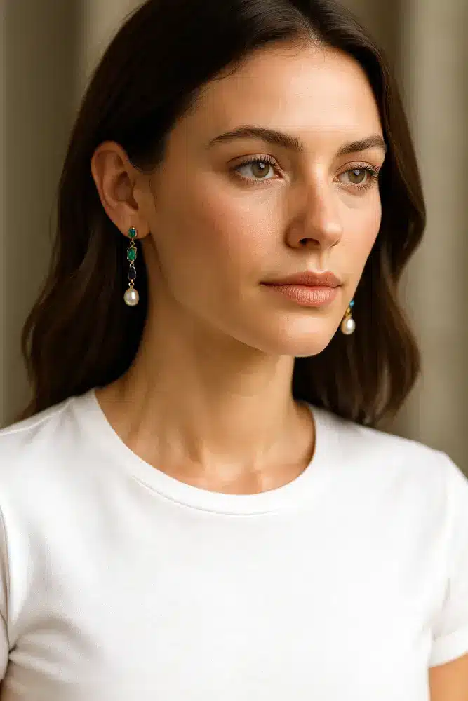 boucles pendantes tshirt basique