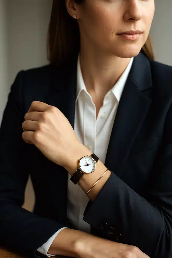 bracelet et montre idéale pour un entretien d'embauche