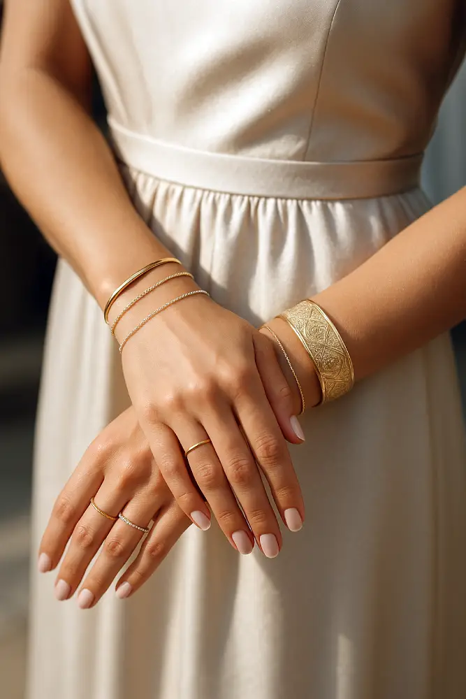 bracelets élégants pour robe d'invitée de mariage