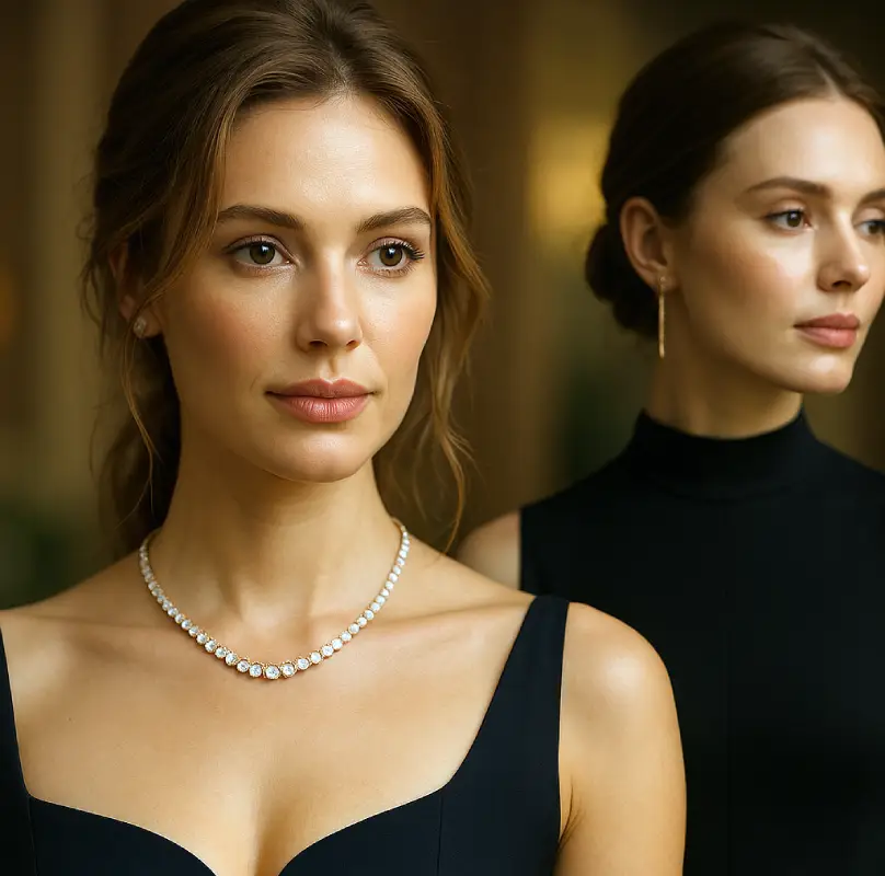 meilleurs colliers à porter avec une robe de soirée